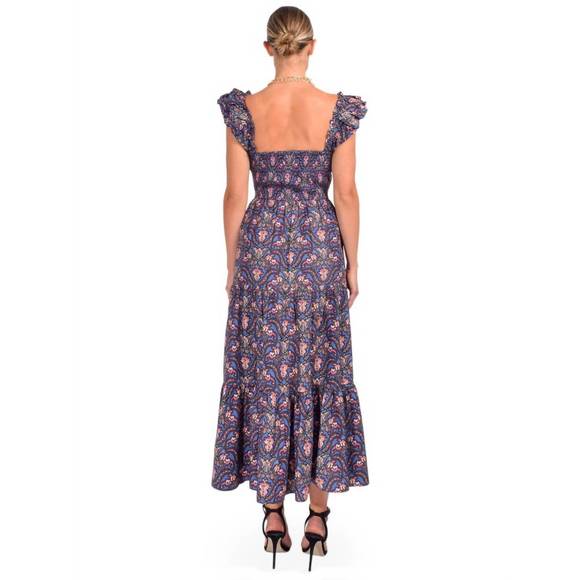 NEW LOVE THE LABEL lyndsey long dress in amisha print - Picture 2 of 3